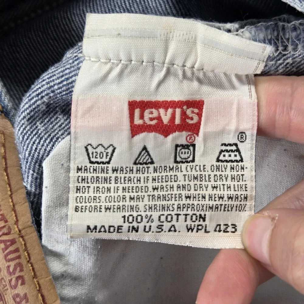 VTG Levis 501 Jeans Mens Blue Valencia Made‎ in USA Fits 29x30